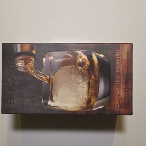 BLKSMITH Set of Two Sphere Ice Molds Sealed NIB